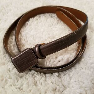 Ralph Lauren Metallic Leather Belt XL